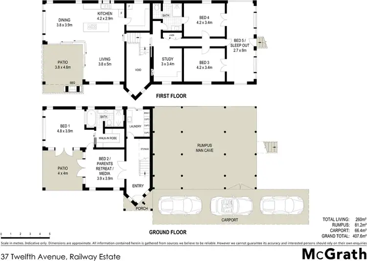 Floorplan of Homely house listing, 37 Twelfth Avenue, Railway Estate QLD 4810