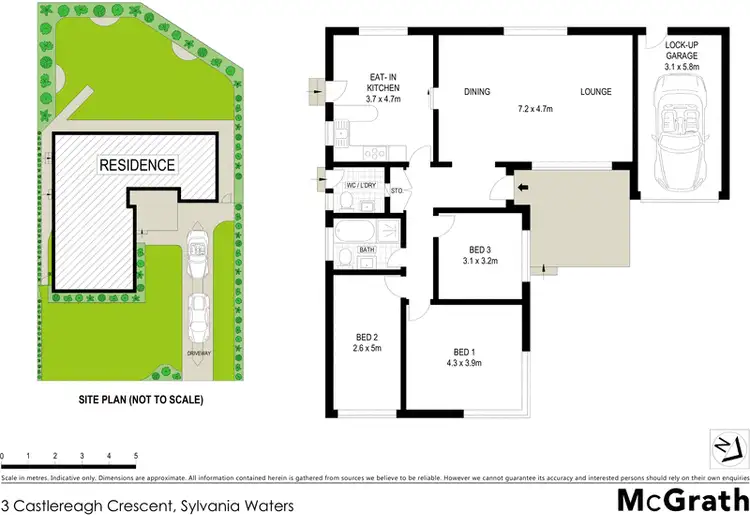 Floorplan of Homely house listing, 3 Castlereagh Crescent, Sylvania Waters NSW 2224