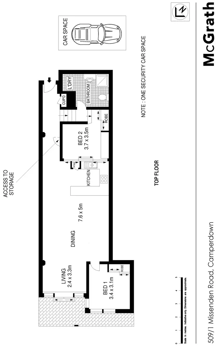 Floorplan of Homely apartment listing, 509/1 Missenden Road, Camperdown NSW 2050