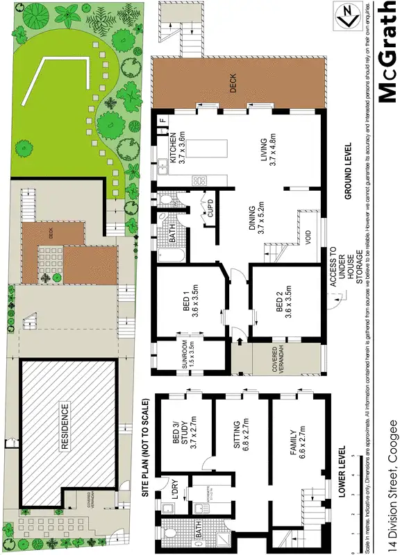 Floorplan of Homely house listing, 14 Division Street, Coogee NSW 2034