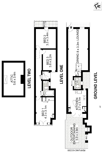 Floorplan of Homely house listing, 27 Park Street, Erskineville NSW 2043