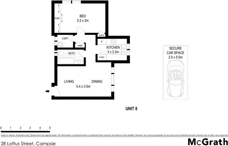 Floorplan of Homely apartment listing, 8/28 Loftus Street, Campsie NSW 2194