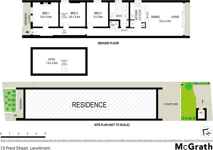 Floorplan of Homely house listing, 13 Fred Street, Lewisham NSW 2049