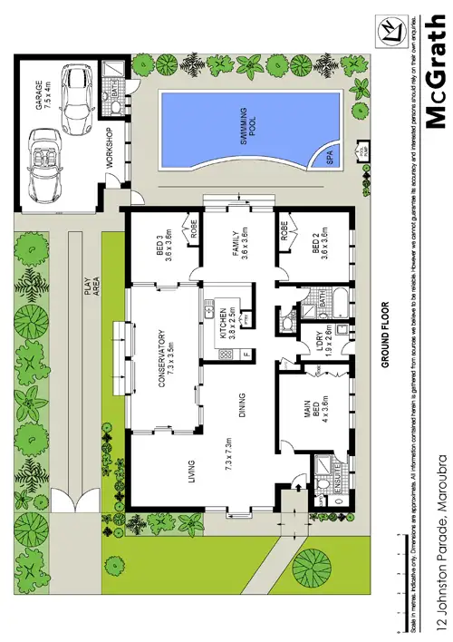 Floorplan of Homely house listing, 12 Johnston Parade, Maroubra NSW 2035