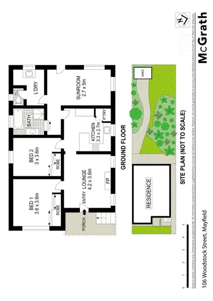 Floorplan of Homely house listing, 106 Woodstock Street, Mayfield NSW 2304