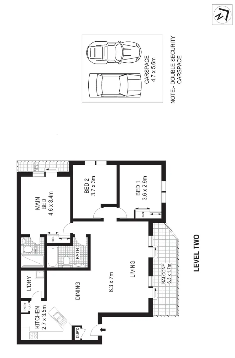 Floorplan of Homely apartment listing, 9/158 Alison Road, Randwick NSW 2031