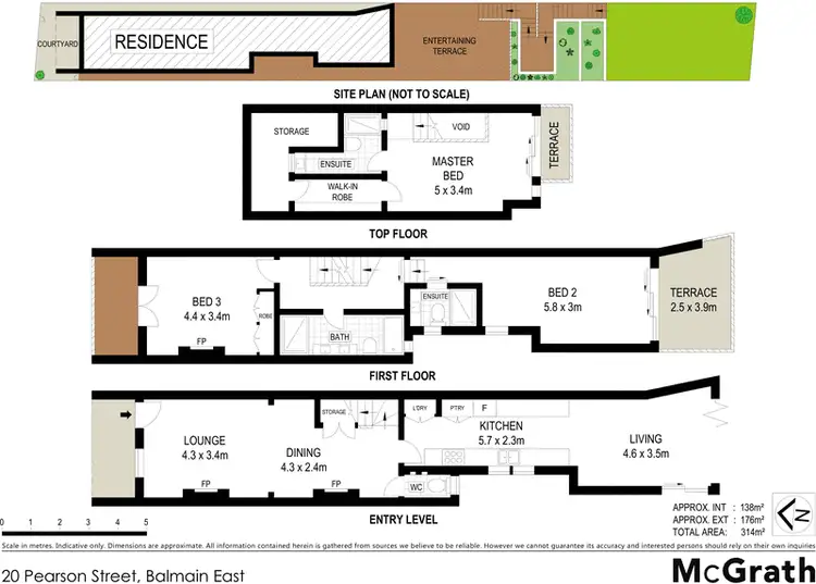 Floorplan of Homely house listing, 20 Pearson Street, Balmain East NSW 2041