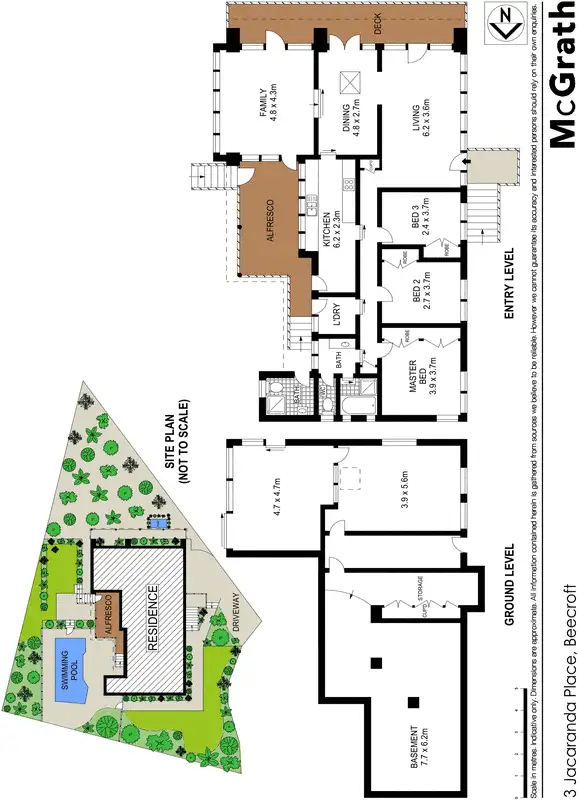 Floorplan of Homely house listing, 3 Jacaranda Place, Beecroft NSW 2119