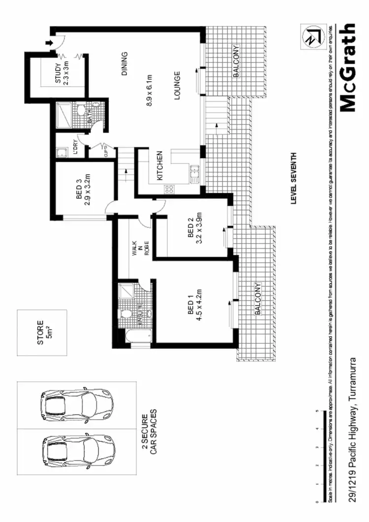 Floorplan of Homely apartment listing, 29/1219 Pacific Highway, Turramurra NSW 2074