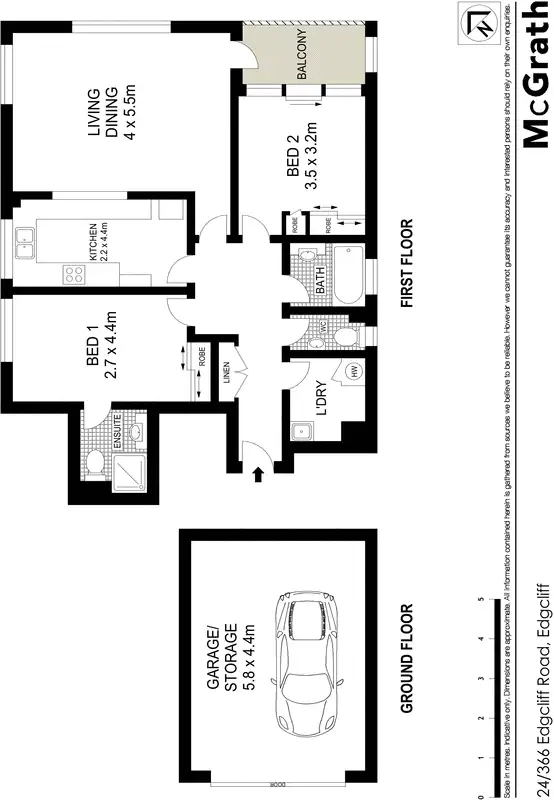 Floorplan of Homely apartment listing, 24/366 Edgecliff Road, Woollahra NSW 2025