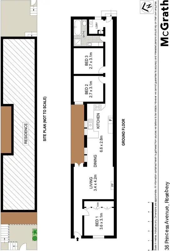 Floorplan of Homely house listing, 36 Princess Avenue, Rosebery NSW 2018