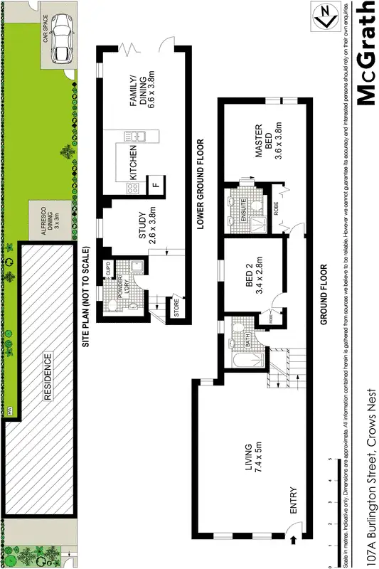 Floorplan of Homely house listing, 107A Burlington Street, Crows Nest NSW 2065