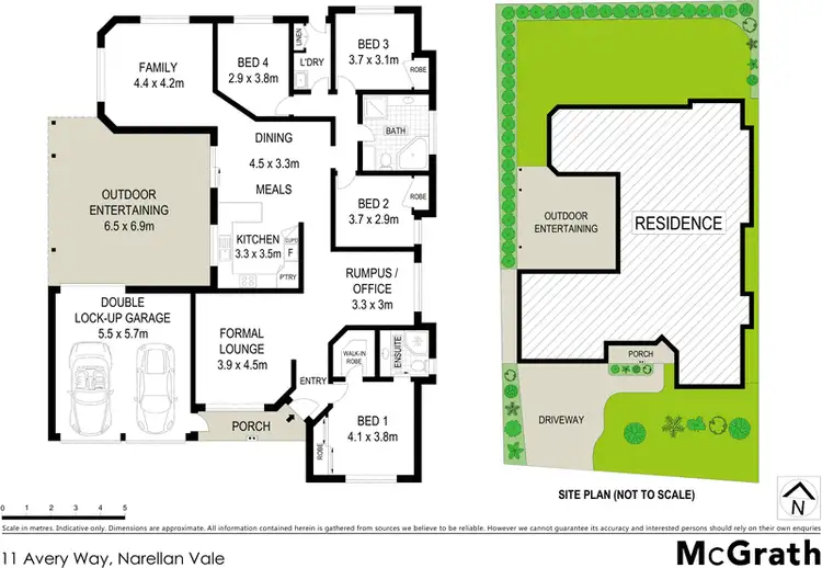 Floorplan of Homely house listing, 11 Avery Way, Narellan Vale NSW 2567