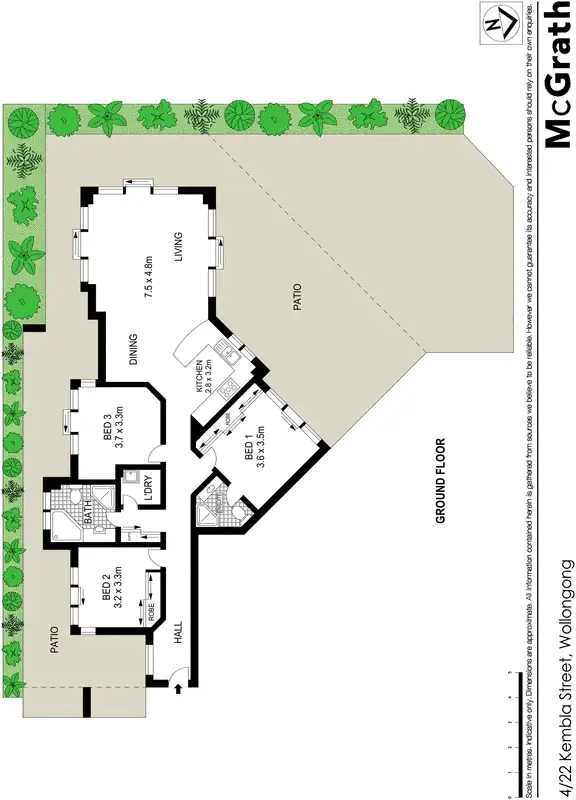 Floorplan of Homely apartment listing, 4/22 Kembla Street, Wollongong NSW 2500