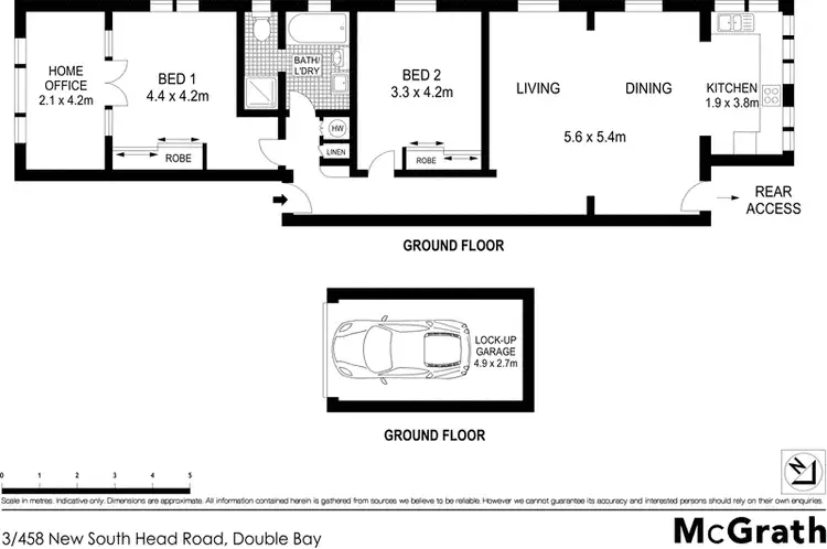 Floorplan of Homely apartment listing, 3/458 New South Head Road, Double Bay NSW 2028