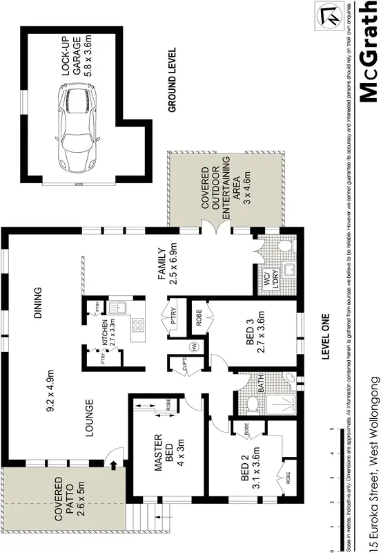 Floorplan of Homely house listing, 15 Euroka Street, West Wollongong NSW 2500