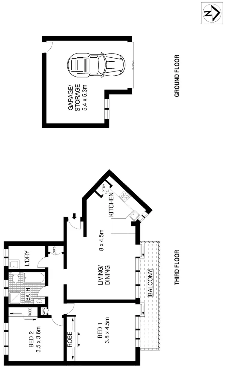 Floorplan of Homely apartment listing, 10/12 Ewos Parade, Cronulla NSW 2230