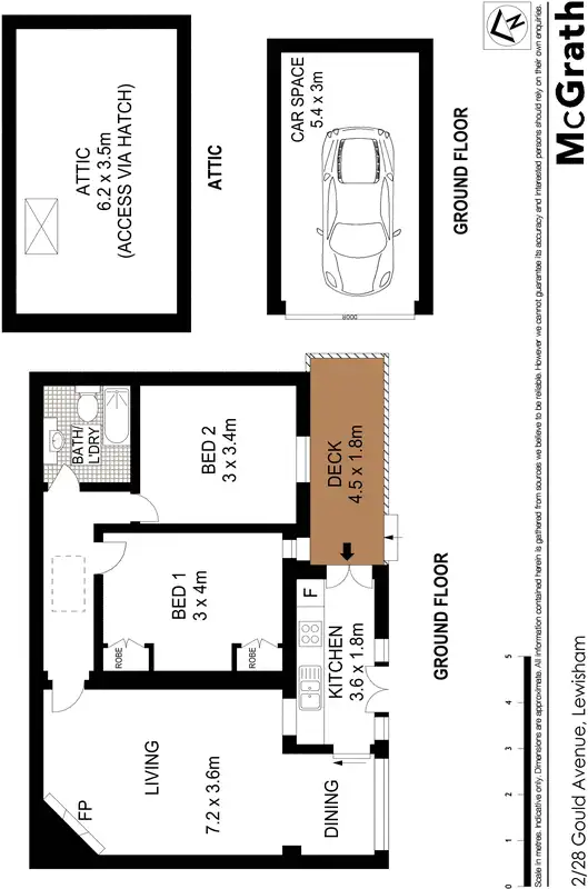 Floorplan of Homely apartment listing, 2/28 Gould Avenue, Lewisham NSW 2049