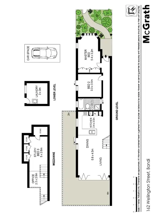 Floorplan of Homely townhouse listing, 162 Wellington Street, Bondi Beach NSW 2026