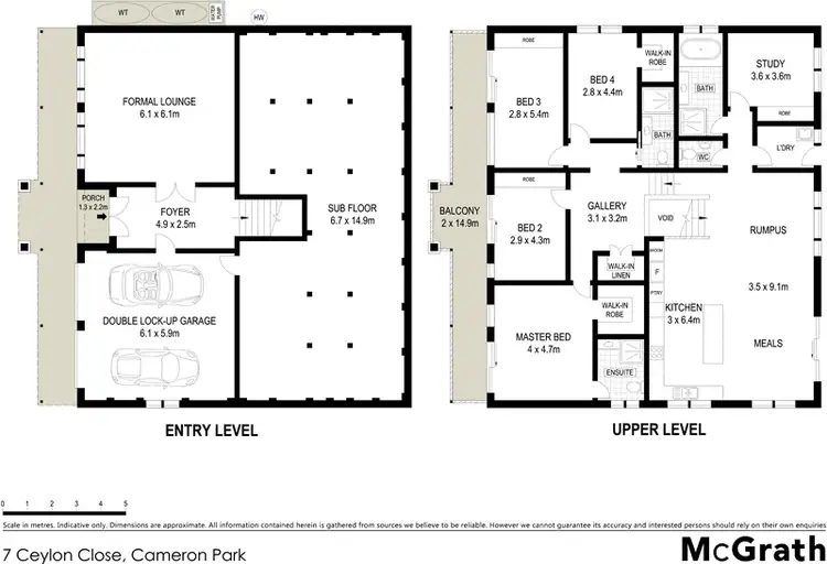 Floorplan of Homely house listing, 7 Ceylon Close, Cameron Park NSW 2285