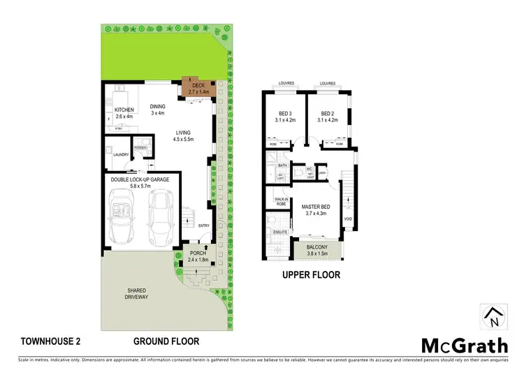 Floorplan of Homely townhouse listing, 45 Whiting Street, Labrador QLD 4215