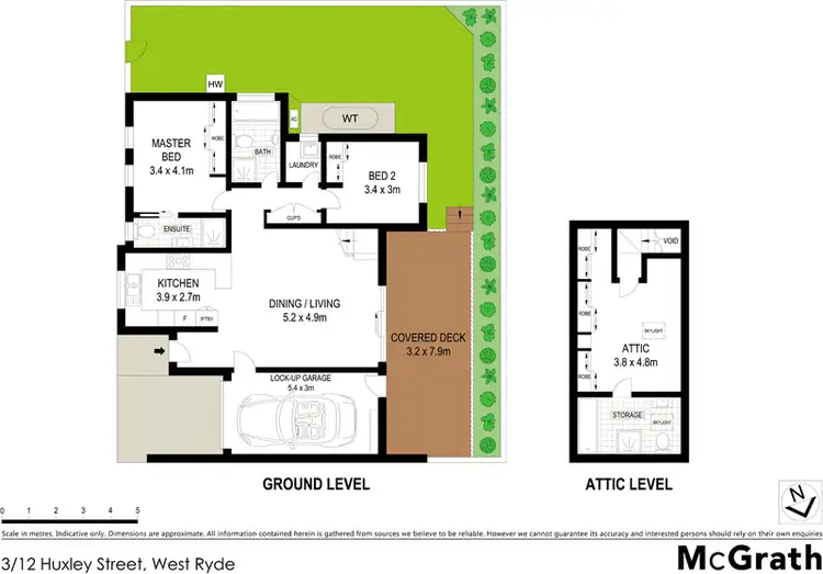 Floorplan of Homely villa listing, 3/12 Huxley Street, West Ryde NSW 2114