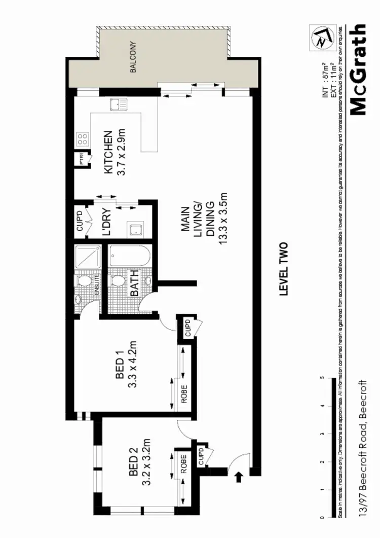 Floorplan of Homely apartment listing, 13/97 Beecroft Road, Beecroft NSW 2119