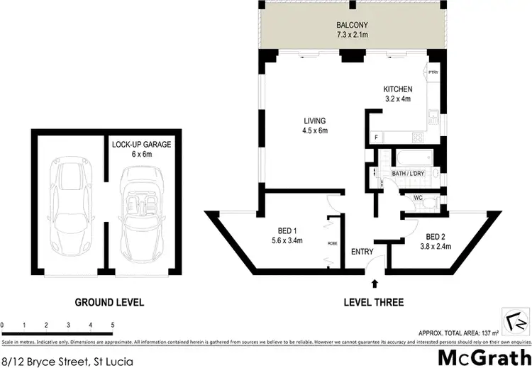 Floorplan of Homely apartment listing, 8/12 Bryce Street, St Lucia QLD 4067