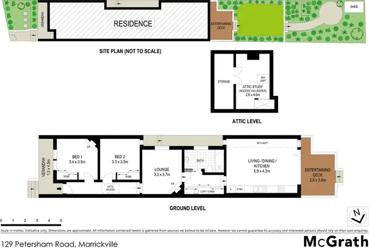 Floorplan of Homely house listing, 129 Petersham Road, Marrickville NSW 2204