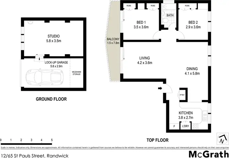 Floorplan of Homely apartment listing, 12/65 St Pauls Street, Randwick NSW 2031