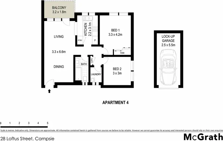 Floorplan of Homely apartment listing, 4/28 Loftus Street, Campsie NSW 2194