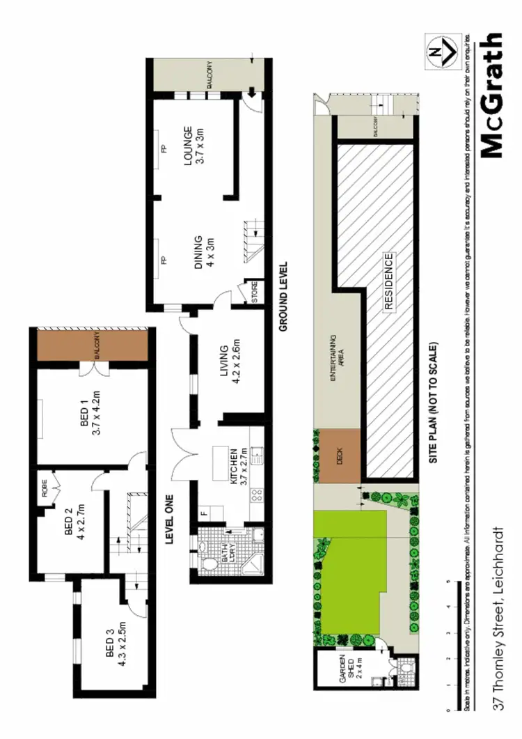 Floorplan of Homely house listing, 37 Thornley Street, Leichhardt NSW 2040