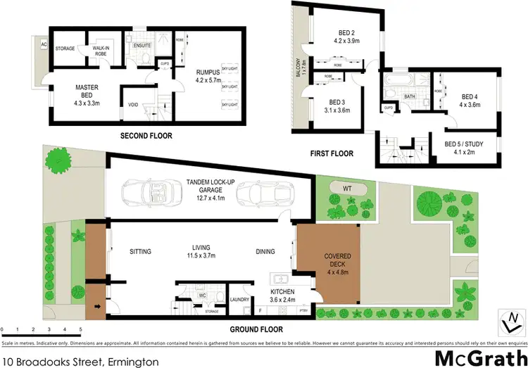 Floorplan of Homely house listing, 10 Broadoaks Street, Ermington NSW 2115
