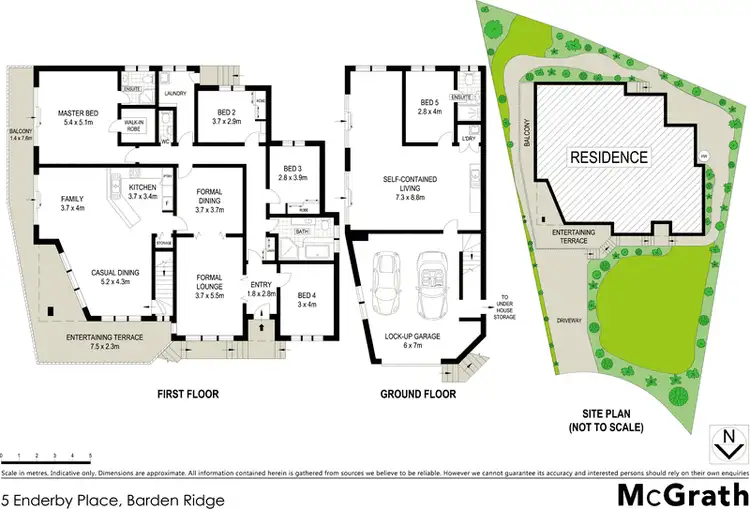 Floorplan of Homely house listing, 5 Enderby Place, Barden Ridge NSW 2234