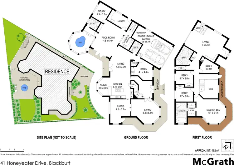 Floorplan of Homely house listing, 41 Honeyeater Drive, Blackbutt NSW 2529