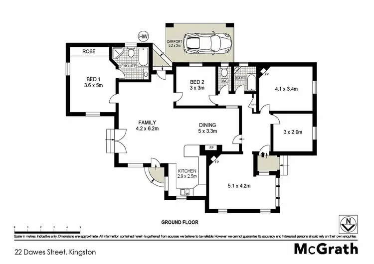 Floorplan of Homely house listing, 22 Dawes Street, Kingston ACT 2604