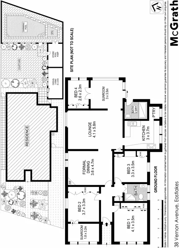 Floorplan of Homely house listing, 38 Vernon Avenue, Eastlakes NSW 2018