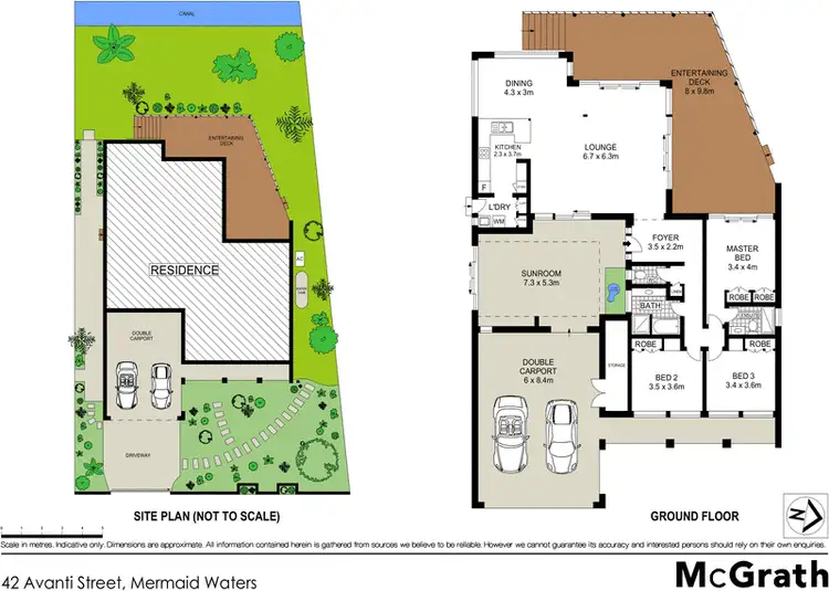 Floorplan of Homely house listing, 42 Avanti Street, Mermaid Waters QLD 4218