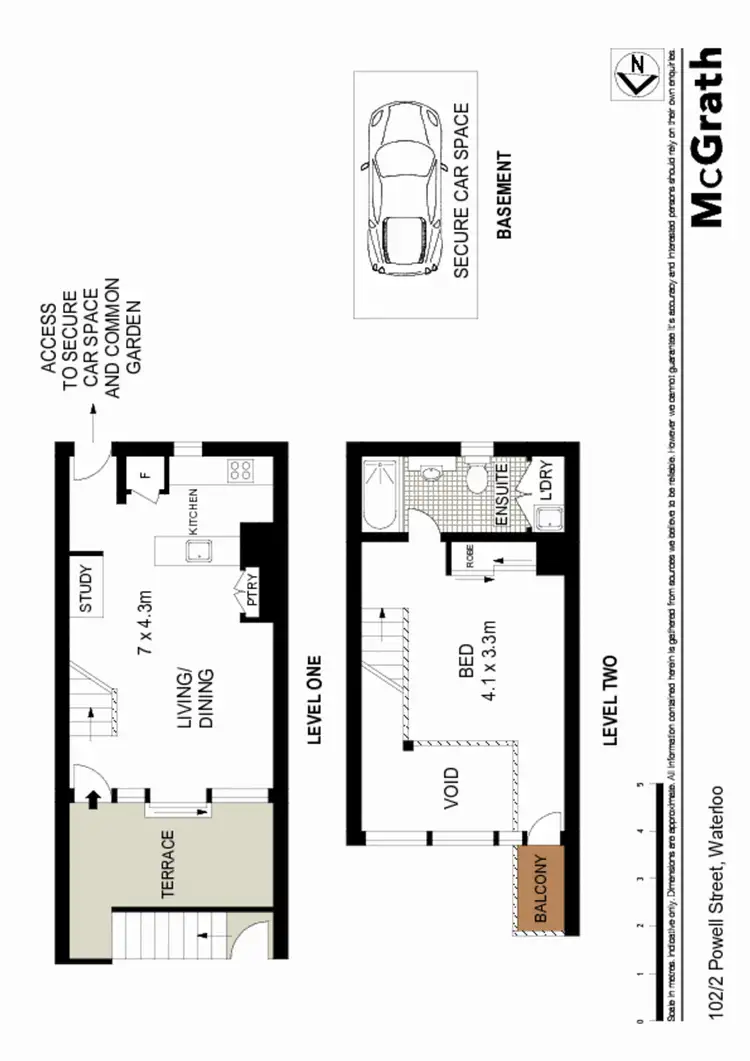 Floorplan of Homely apartment listing, 102/2 Powell Street, Waterloo NSW 2017