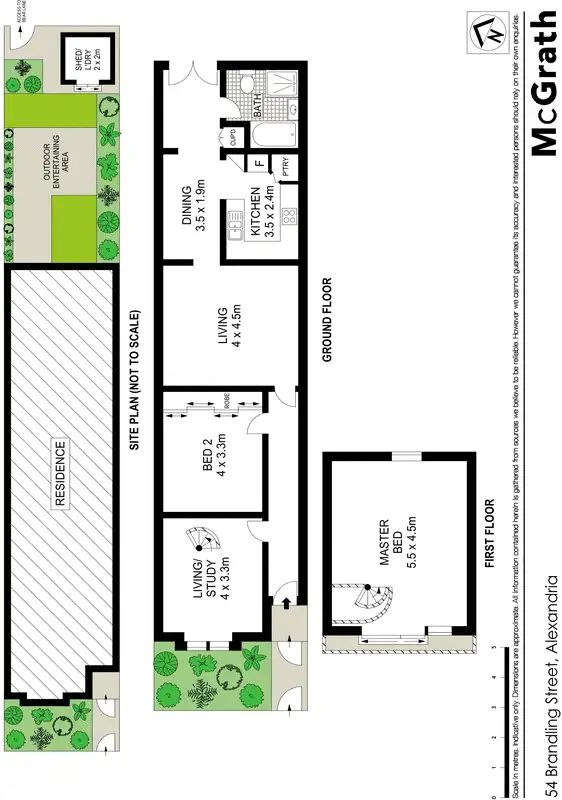 Floorplan of Homely house listing, 54 Brandling Street, Alexandria NSW 2015