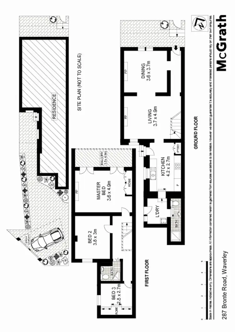 Floorplan of Homely house listing, 287 Bronte Road, Waverley NSW 2024