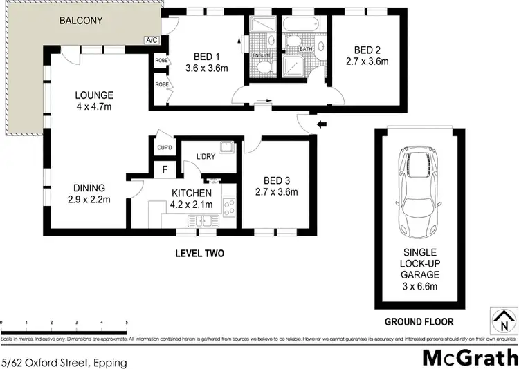 Floorplan of Homely apartment listing, 5/62 Oxford Street, Epping NSW 2121