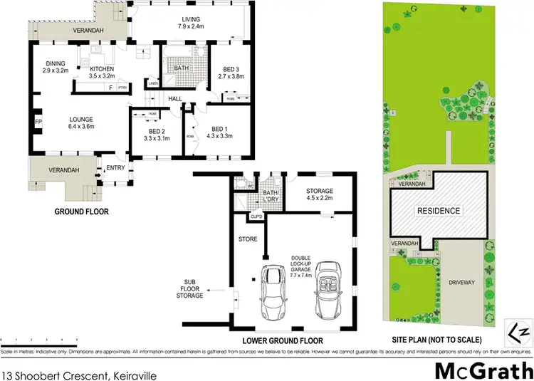 Floorplan of Homely house listing, 13 Shoobert Crescent, Keiraville NSW 2500
