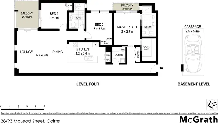 Floorplan of Homely apartment listing, 38/93 McLeod Street, Cairns QLD 4870