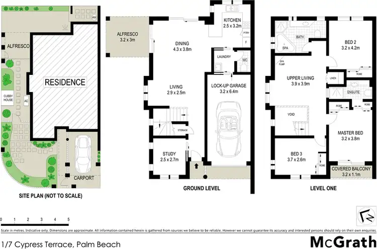 Floorplan of Homely apartment listing, 1/7 Cypress Terrace, Palm Beach QLD 4221