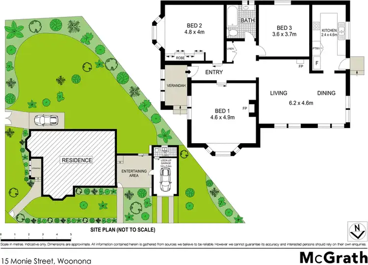 Floorplan of Homely house listing, 15 Monie Street, Woonona NSW 2517