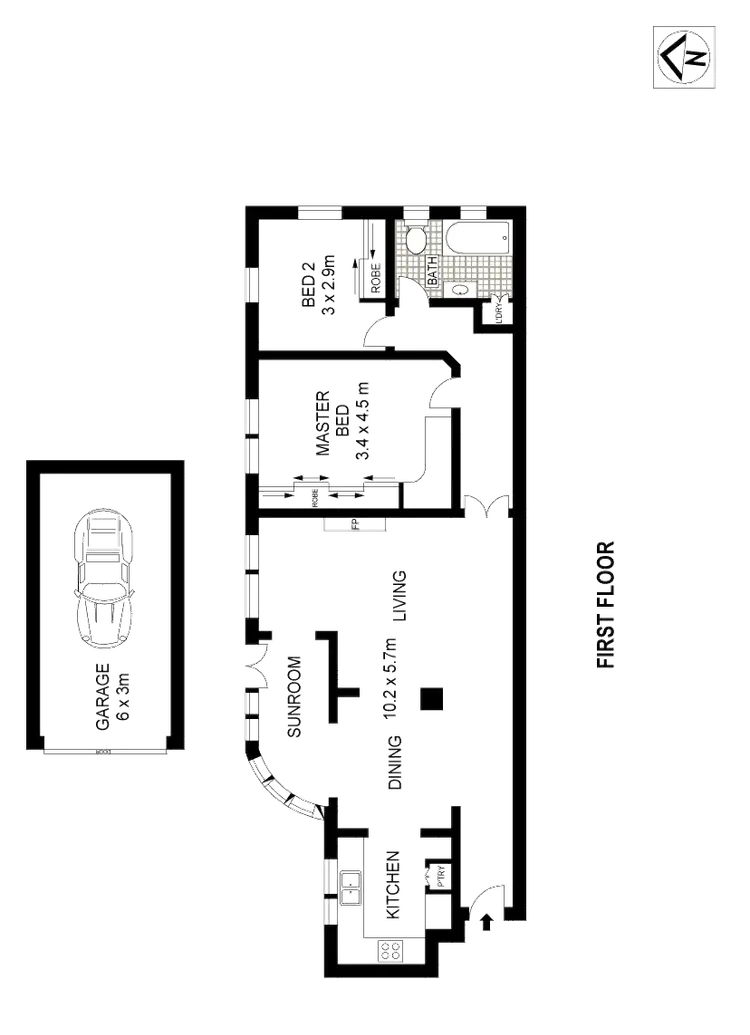 Floorplan of Homely apartment listing, 6/531 New South Head Road, Double Bay NSW 2028