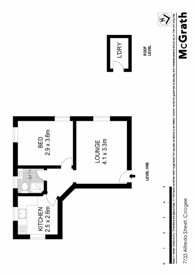 Floorplan of Homely apartment listing, 7/33 Alfreda Street, Coogee NSW 2034