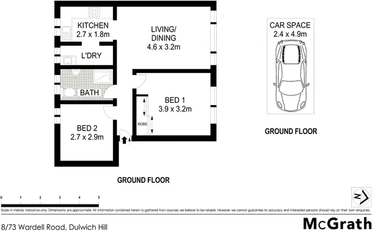 Floorplan of Homely apartment listing, 8/73 Wardell Road, Dulwich Hill NSW 2203