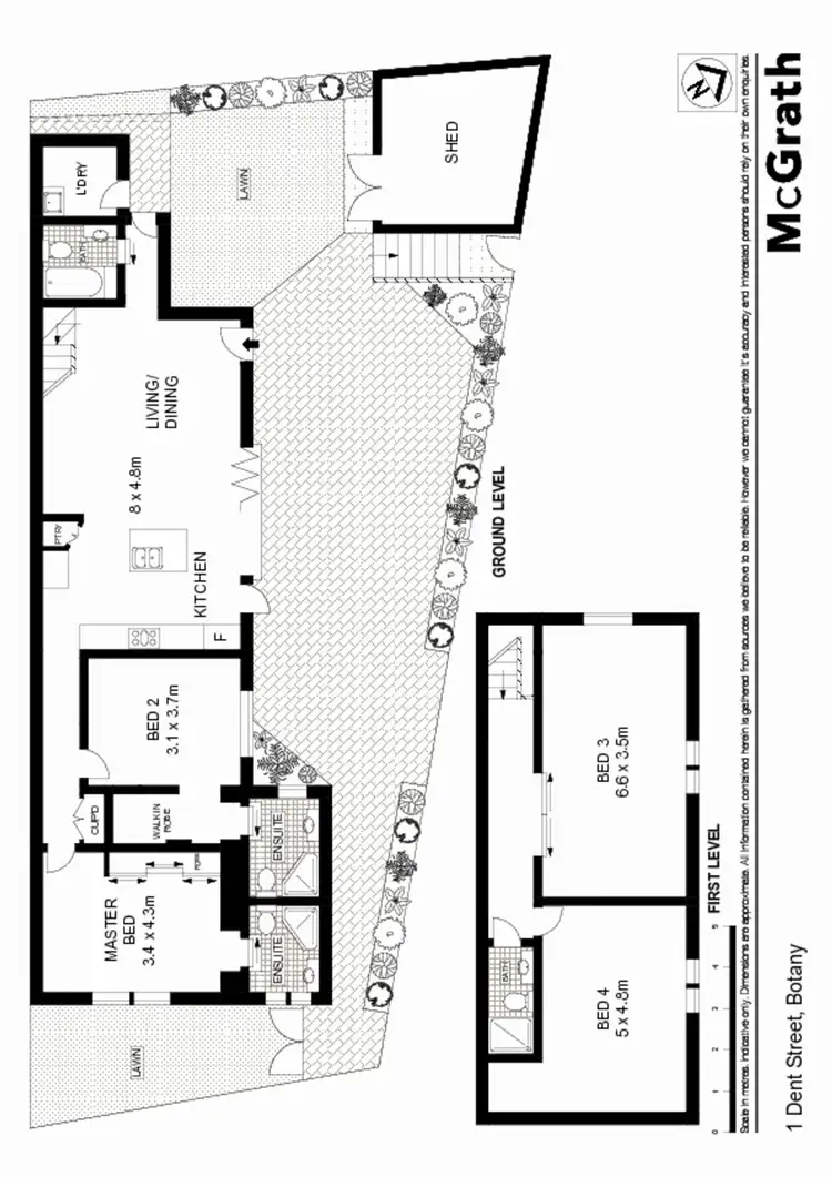 Floorplan of Homely house listing, 1 Dent Street, Botany NSW 2019